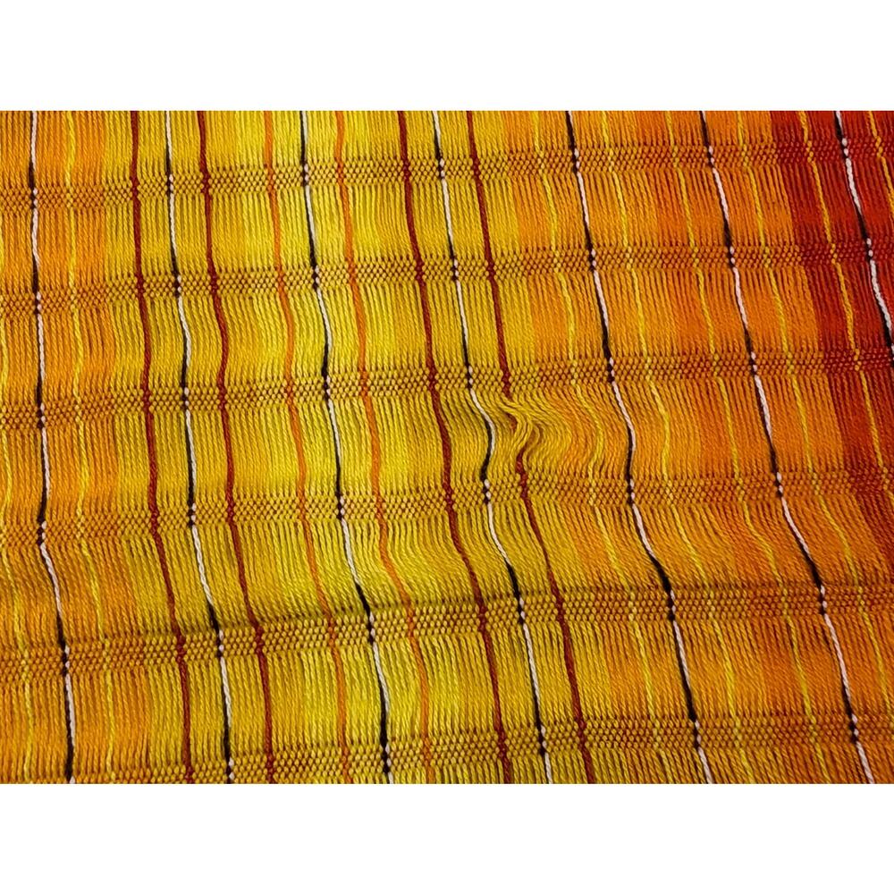 Rainbow Scarf Stripe Red Orange Yellow Purple Woven Rectangular - Picture 6 of 8